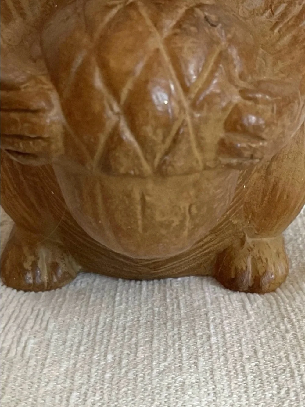 Pottery Barn Vintage Squirrel Acorn Candle Harvest Woodland Fall Decor 5.25”